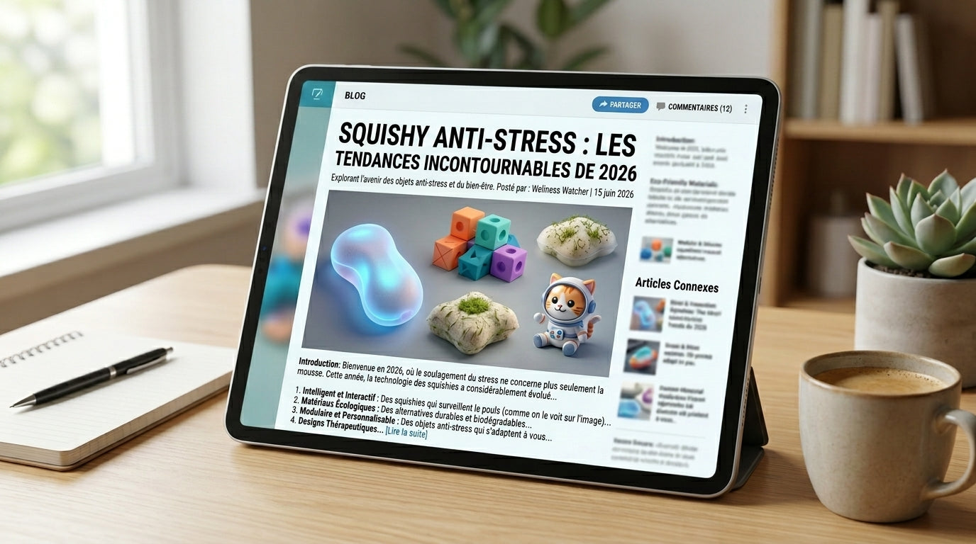 Squishy anti-stress : les tendances incontournables en 2026